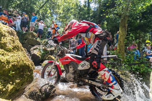 PENAFIEL, PORTUGAL - JUNE 19, 2016: Expert pilot Melcior Beltran (ESP) during the Extreme Lagares 2016.