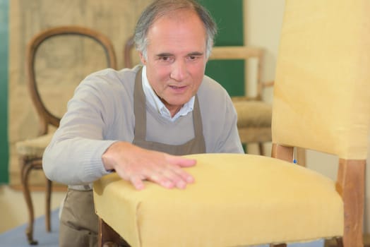 Furniture repair shop