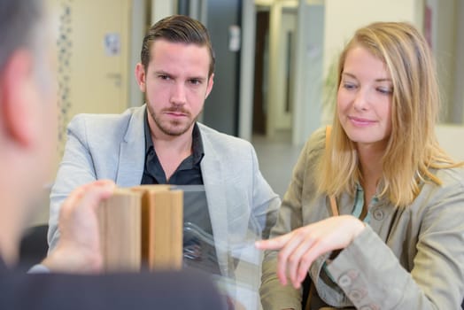 pointing at a specific model