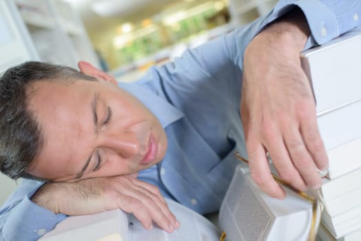 sleeping with books