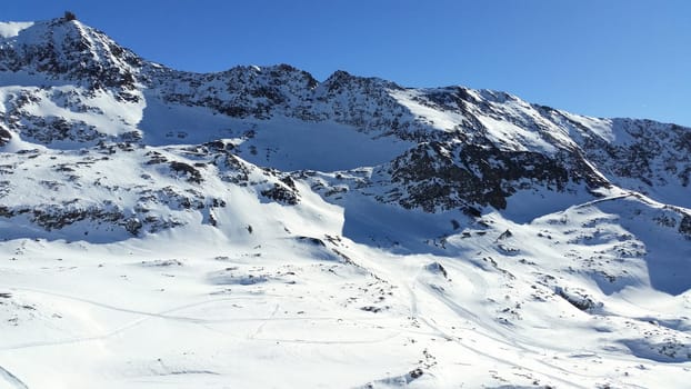 The Alpe d Huez ski domain in the French Alps