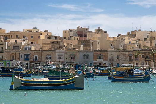 Marsaxlokk the colored fishing port