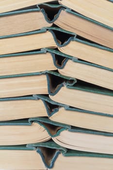Image of stack old hardcover bound books
