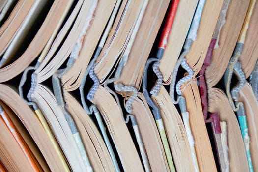 Image of stack old hardcover bound books