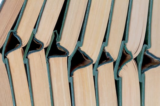 Image of stack old hardcover bound books