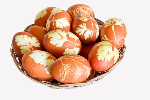 Image of a lot Easter colorful eggs