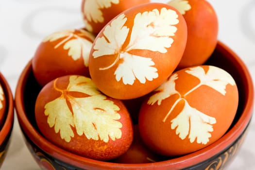 Image of a lot Easter colorful eggs