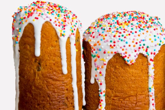 Image of appetizing Easter colorful sugar pie