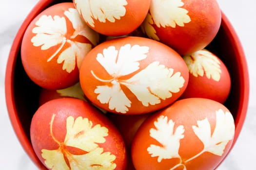 Image of a lot Easter colorful eggs