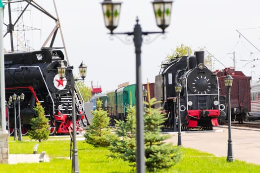 Photo of Russian rail road locomotive