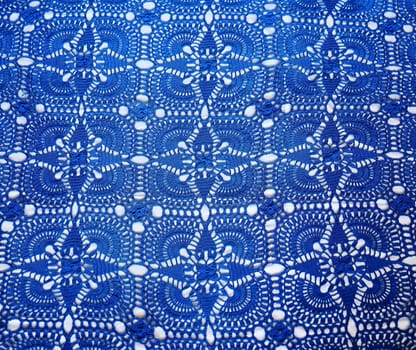 Image of beautiful dark blue background textile