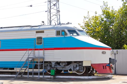 Photo of Russian rail road locomotive