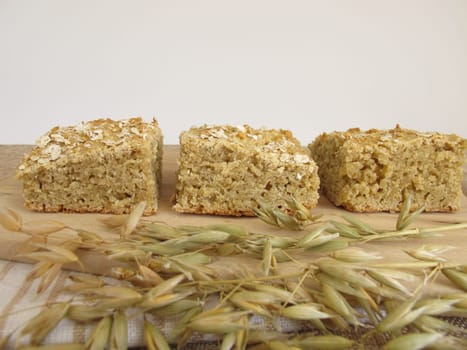 Homemade oat cake