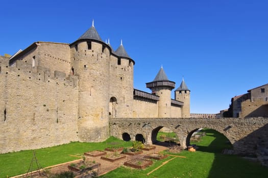 Cite von Carcassonne - Castle of Carcassonne in southern France