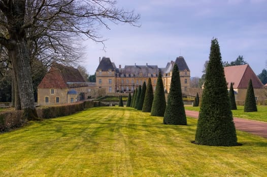 Chateau de Dree in Burgund,Frankreich -Chateau de Dree in Burgundy,France