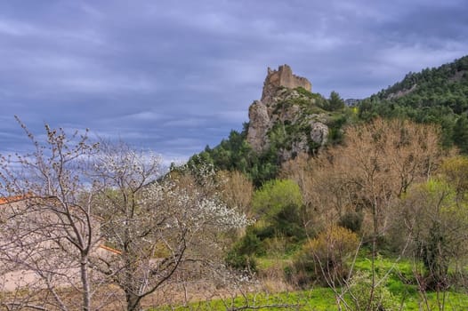 Burg Padern im Süden Frankreichs - cathare castle Padern in southern France