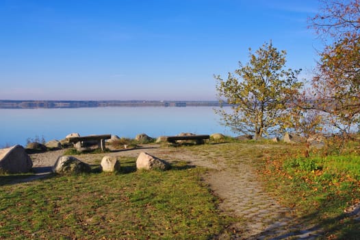 Sedlitzer See in the Lusatian Lake District - Lake Sedlitz,Lusatian Lake District in Brandenburg
