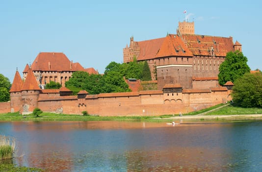 Marienburg,the largest brick castle in Europe