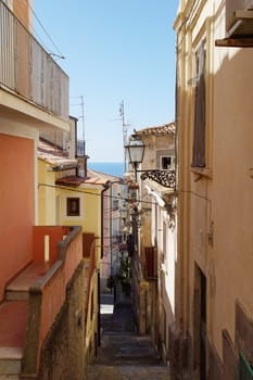 Alleys in the old town of Pizzo