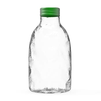 3d rendering nice bottle isolated over white background