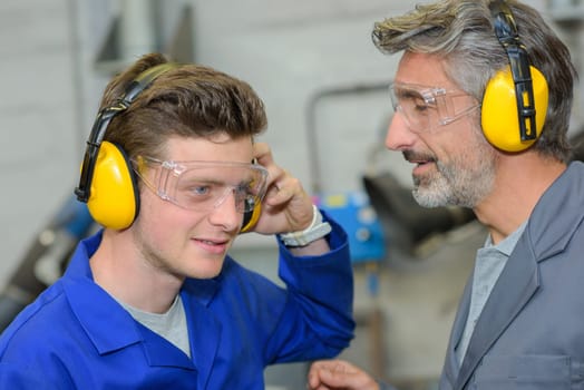 testing the earmuffs