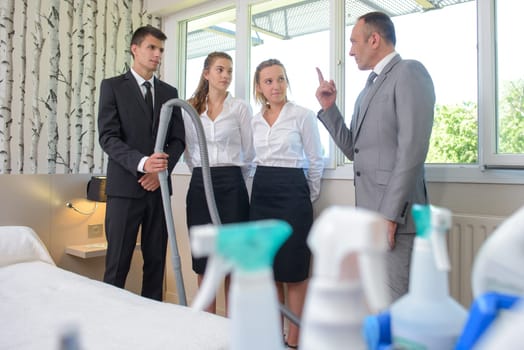cleaning school