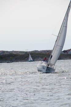 one sail competition on swedish westcoast little action on the sea.2015-08-15