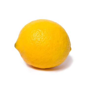 Yellow Lemon Isolated On The White Background