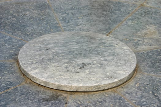 The Stone of the circular Mound Altar at the Temple of Heaven complex in Beijing.