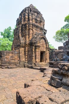 Prasat Mueang Sing Historical Park, Remains buildings of the ancient Khmer style temple attraction famous cultural in Sai Yok District, Kanchanaburi Province, Thailand