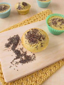 Cornbread muffins with chia seeds