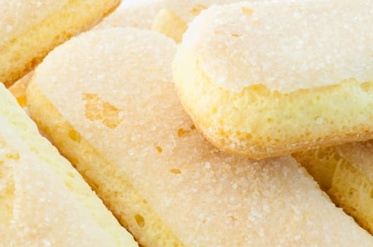 beautifulf details of italian ladyfingers cookies