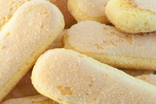 beautiful background of italian ladyfingers cookies