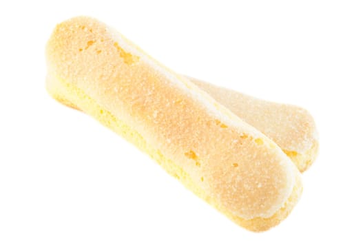beautiful background of italian ladyfingers cookies