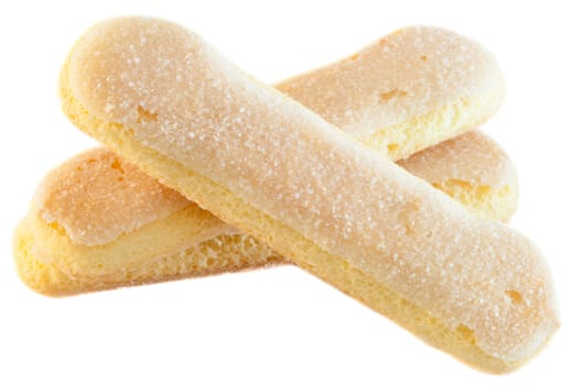 beautiful background of italian ladyfingers cookies