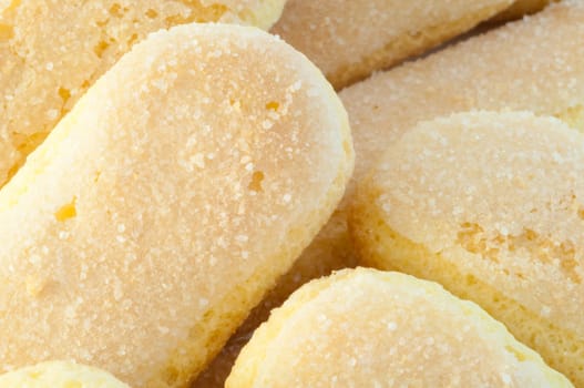 beautifulf details of italian ladyfingers cookies