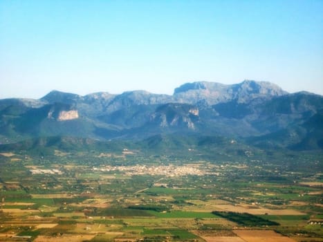 Tramuntana mountains, Majorca, Spain - aerial view