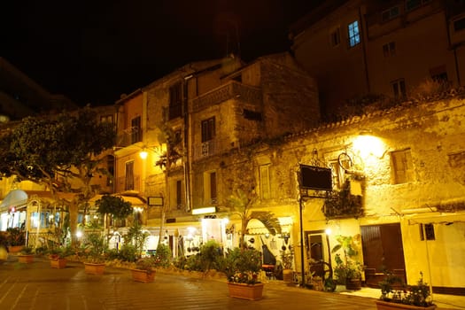 Street of Tropea at night