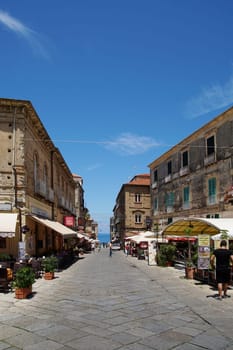 Old town promenade of Tropea