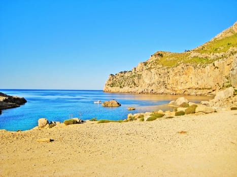 Bay Cala Figuera, Majorca, Spain - rocky beach