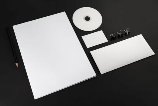 Mock-up for branding identity. Blank stationery set.