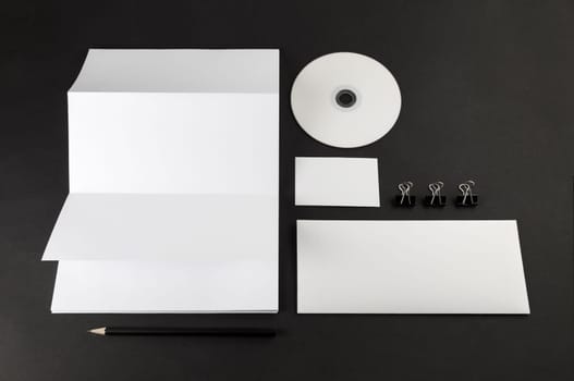 Template for branding identity for designers. Top view.