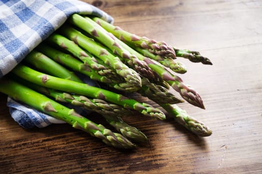 Fresh green asparagus