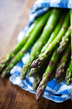 Fresh green asparagus