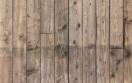 Old wooden plank texture background. Front view.