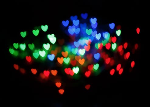 Heart bokeh background for use in graphic design.