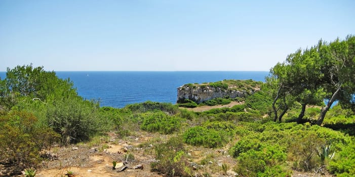 Cala s'Almunia / Cala des Moro panorama, Majorca Spain