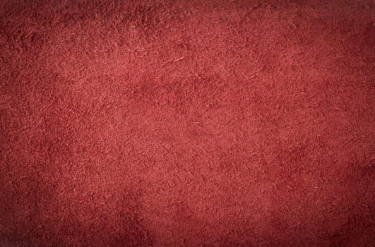 Close up of red leather texture