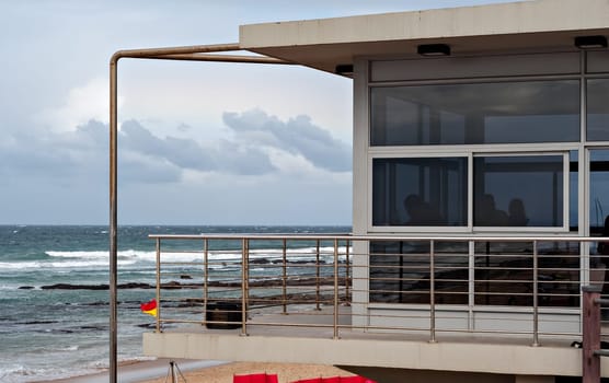Lifesaver's station at the main swimming beach in Umhlanga Rocks