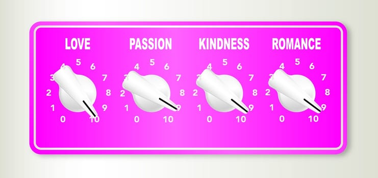 A section controls with love and romance conotations